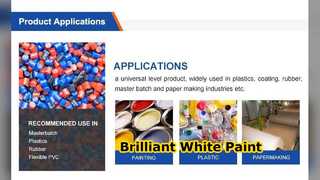 Lukisan Opasitas Tinggi Pigmen Putih Tio2 R996