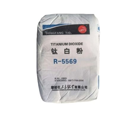 R-5569 Proses Sulfat Titanium Dioksida Rutile Tingkat Tinggi Tio2 Untuk Tinta