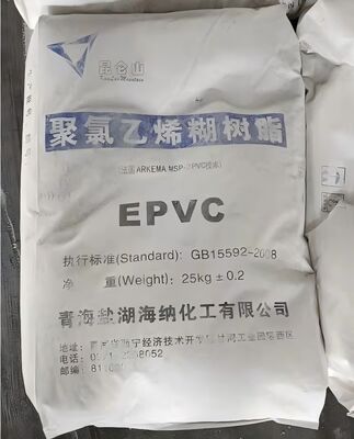 PB1156 Emulsi EPVC Resin PVC K-Value 61 dengan Viskositas Plastisol Sedang, Zat Menguap Sangat Rendah, dan Kecerahan Termal Sangat Baik