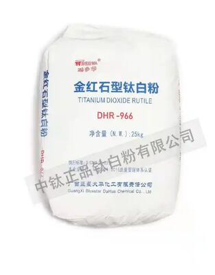 DHR-966 Rutil Titanium Dioksida dengan Pelapisan Silikon-Aluminium Anorganik untuk Kecerahan Tinggi dan Kekuatan Pewarnaan Kuat