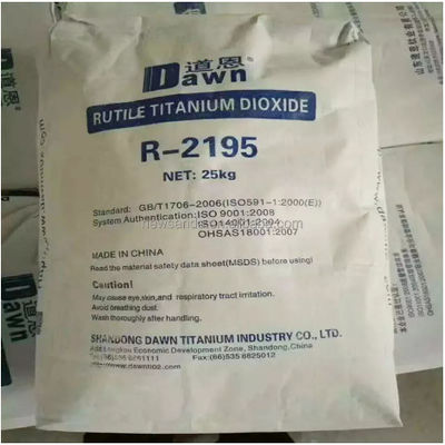 Dawn Titanium R-2195 Rutile TiO2 dengan Sertifikat Uji Keamanan CPSIA, Konten Timah Tidak Terdeteksi dan Phthalates Terbatas Tidak Terdeteksi