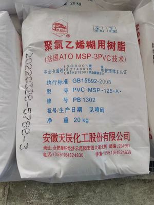 CAS 9002-86-2 Resin Tempel PVC Pb-1302 Serbuk Resin Polivinil Klorida