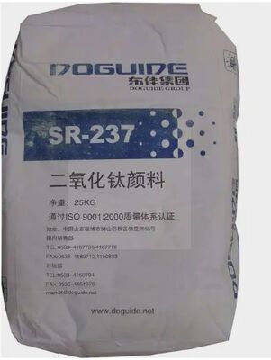 Dongjia SR-237 Pigmen Rutile Titanium Dioxide yang dilapisi silikon-aluminium dengan ketahanan cuaca yang tinggi dan dispersi yang sangat baik