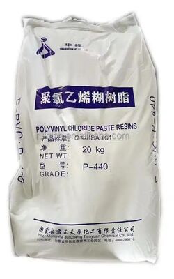 Junzheng P-440 PVC Paste Resin Emulsion Grade dengan K-Value 75 dan Polymerization Degree 1450±150 untuk aplikasi PVC Soft High-End