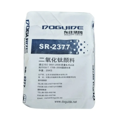 DOGUIDE SR-2377 Rutile Titanium Dioxide dengan Lapisan Anorganik Zr-Al untuk Keputihan Tinggi dan Dispersibilitas Air Yang Sangat Baik