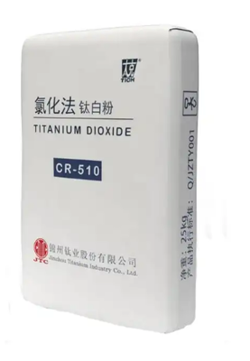 CR-510 Rutile Titanium Dioxide dengan Lapisan Anorganik Zr-Al untuk Keputihan Tinggi dan Ketahanan Cuaca Yang Sangat Baik