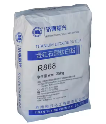Bluestar Yuxing R868 Rutile Titanium Dioxide dengan Lapisan Anorganik Zr-Al untuk Kekuatan Tinting Tinggi dan Garam Larut Rendah