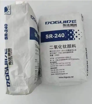 SR-240 Titanium Dioksida Rutil dengan Kandungan TiO₂ ≥96,0%, Kandungan Rutil ≥97,0%, dan Kekuatan Pengurangan Warna ≥185%