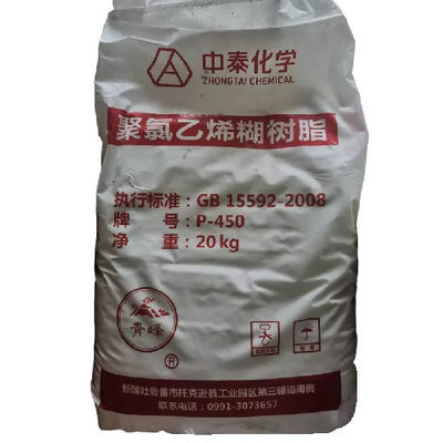 Zhongtai P450 PVC Resin Paste Grade Bahan Baku Produk Berbusa