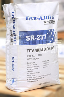 Dongjia SR-237 Pigmen Rutile Titanium Dioxide yang dilapisi silikon-aluminium dengan ketahanan cuaca yang tinggi dan dispersi yang sangat baik
