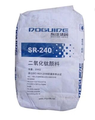 SR-240 Rutile Titanium Dioxide TiO2 Pigmen dengan ≥96% TiO2, ≥97% Rutile dan ≥97% Keputihan